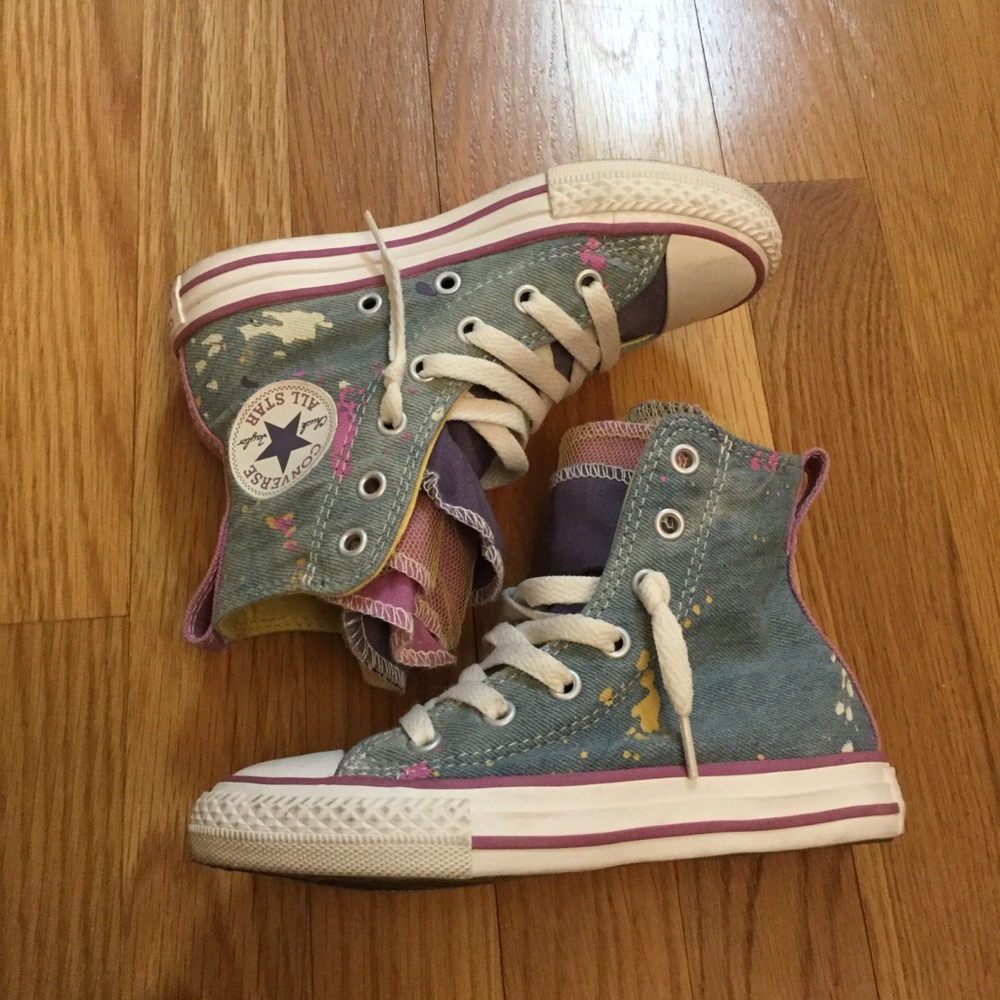 Converse denim high tops 11